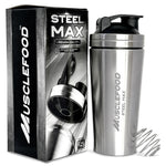 Load image into Gallery viewer, Musclefood Steel Max Shaker 750ml – ISI Marked Stainless Steel Gym Shaker