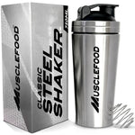 Load image into Gallery viewer, Musclefood Stainless Steel Classic Protein Shaker Bottle