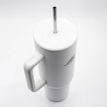 Load image into Gallery viewer, Musclefood Quencher 1200ml Stainless Steel Tumbler – Temperature Lock, Travel Friendly