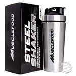 Load image into Gallery viewer, Musclefood Stainless Steel Classic Protein Shaker Bottle
