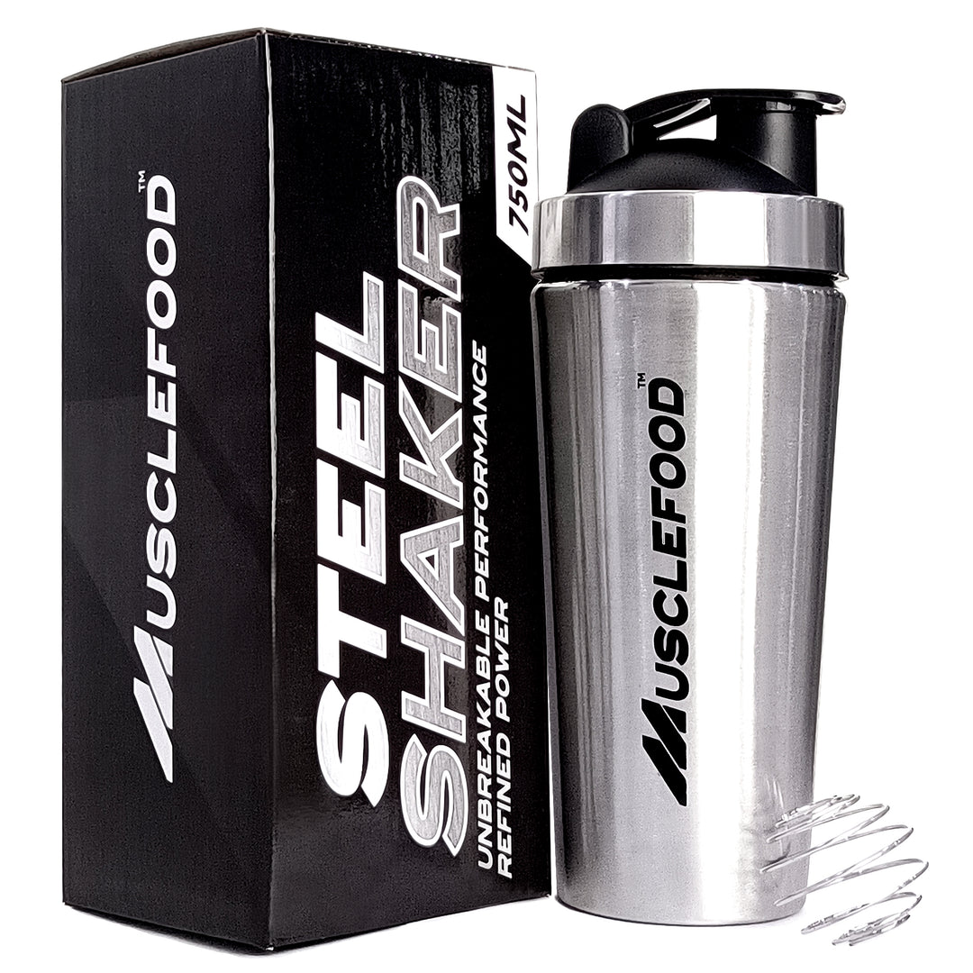 Musclefood Stainless Steel Classic Protein Shaker Bottle