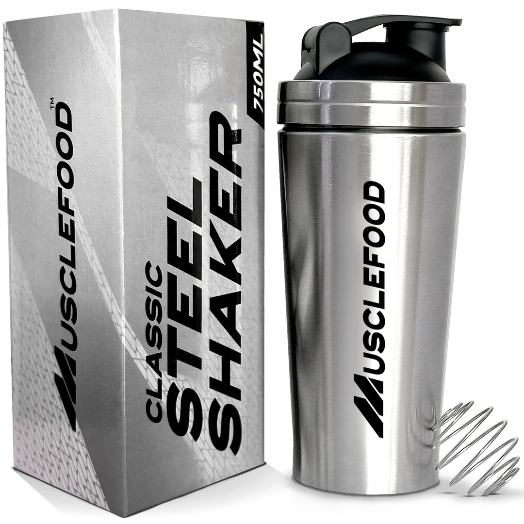 Musclefood Stainless Steel Classic Protein Shaker Bottle