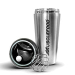 Load image into Gallery viewer, Musclefood Stainless Steel Classic Protein Shaker Bottle

