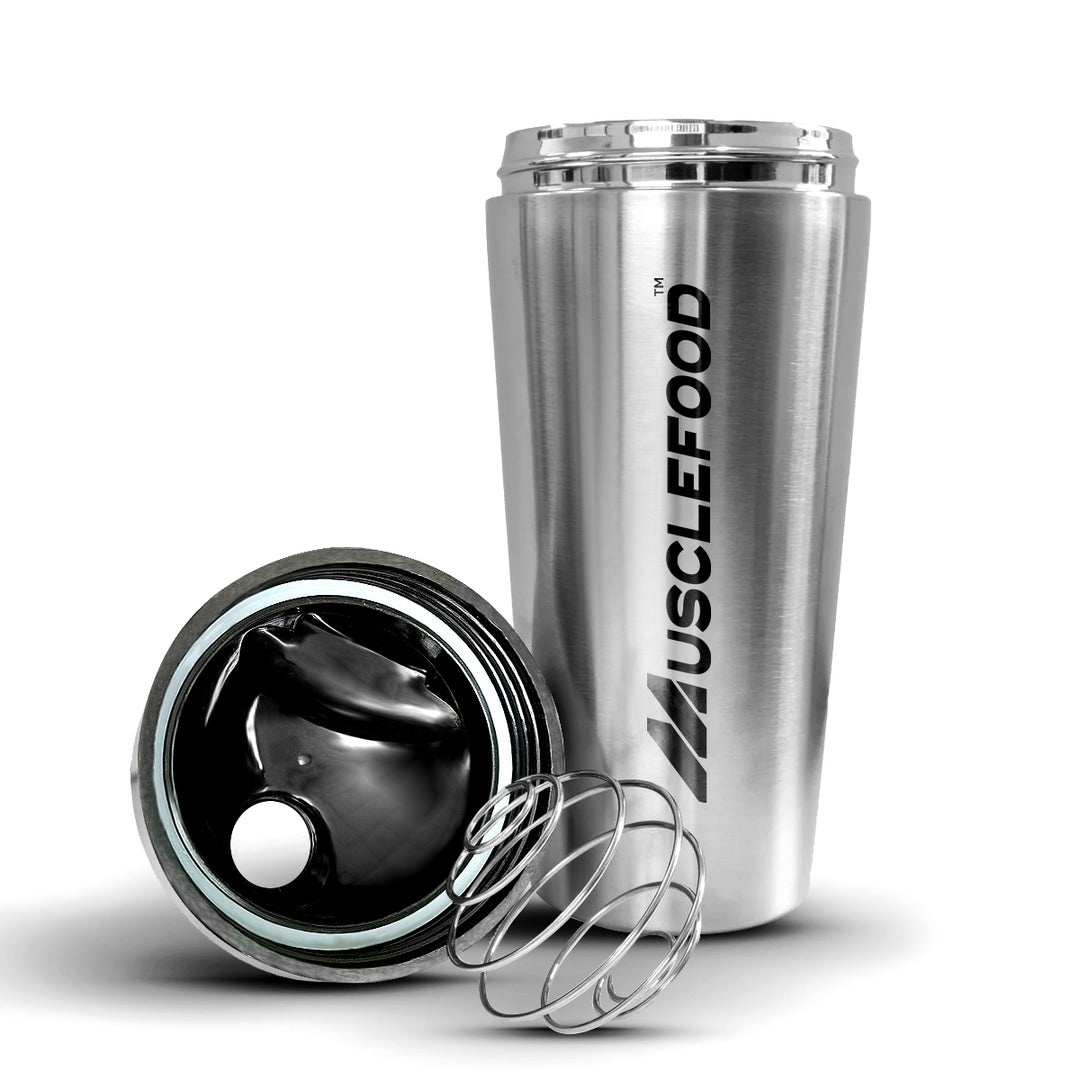 Musclefood Stainless Steel Classic Protein Shaker Bottle