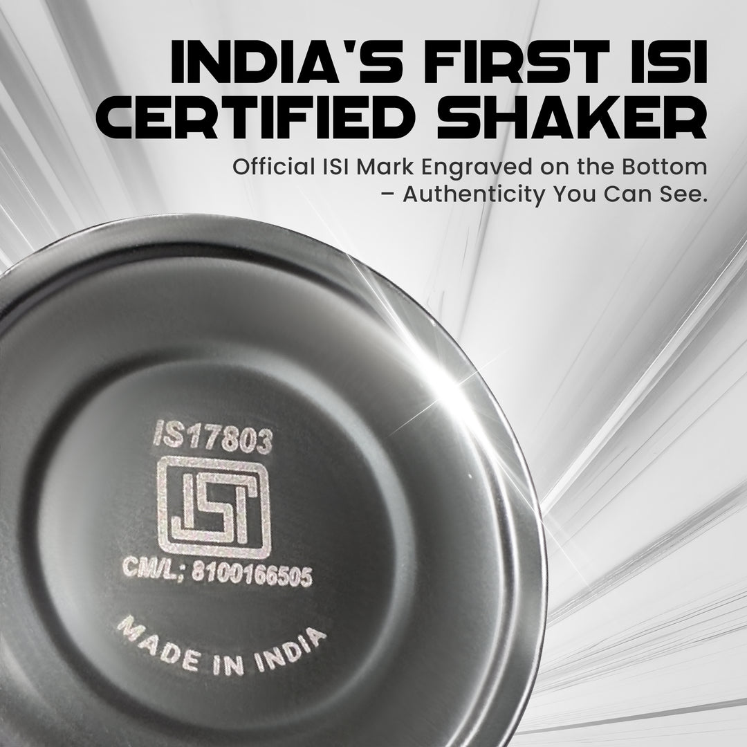 Musclefood Steel Max Shaker 750ml – ISI Marked Stainless Steel Gym Shaker