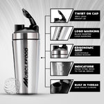 Load image into Gallery viewer, Musclefood Stainless Steel Classic Protein Shaker Bottle
