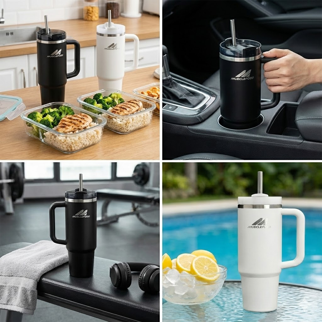 Musclefood Quencher Stainless Steel Tumbler  | 1200ml