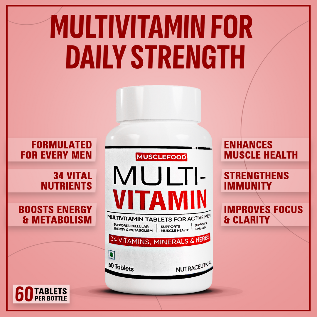 Musclefood Multivitamin for Active Men, 60 Tablets