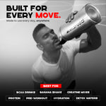 Load image into Gallery viewer, Musclefood Stainless Steel Classic Protein Shaker Bottle
