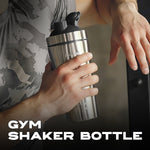 Load image into Gallery viewer, Musclefood Stainless Steel Classic Protein Shaker Bottle
