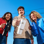 Load image into Gallery viewer, Musclefood Quencher 1200ml Stainless Steel Tumbler – Temperature Lock, Travel Friendly