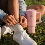 Load image into Gallery viewer, Musclefood Quencher 1200ml Stainless Steel Tumbler – Temperature Lock, Travel Friendly