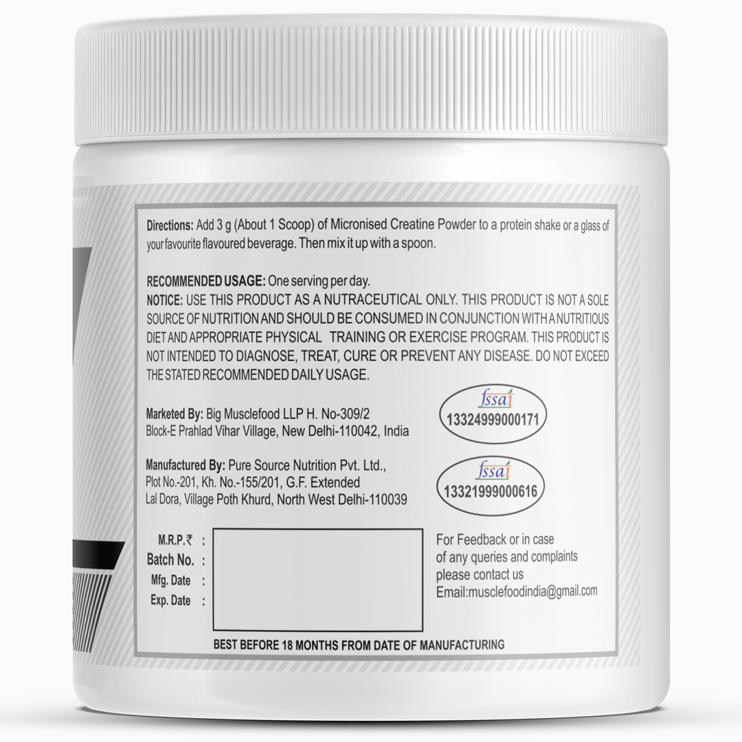 Musclefood Creatine Monohydrate, 100% Pure